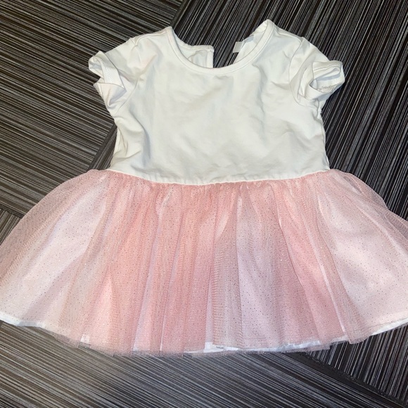 Miniclasix Other - Miniclasix tutu dress tunic white pink size 18 months